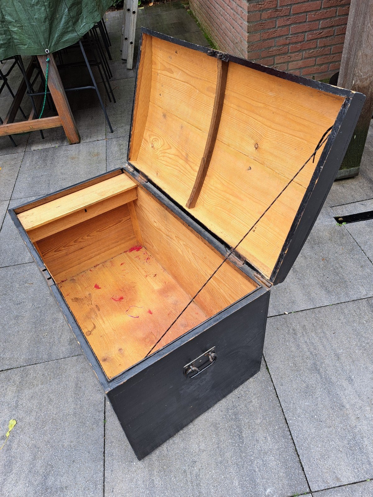 Oude dekenkist, Huis en Inrichting, Woonaccessoires | Kisten, Minder dan 50 cm, Gebruikt, 50 tot 100 cm, Ophalen of Verzenden