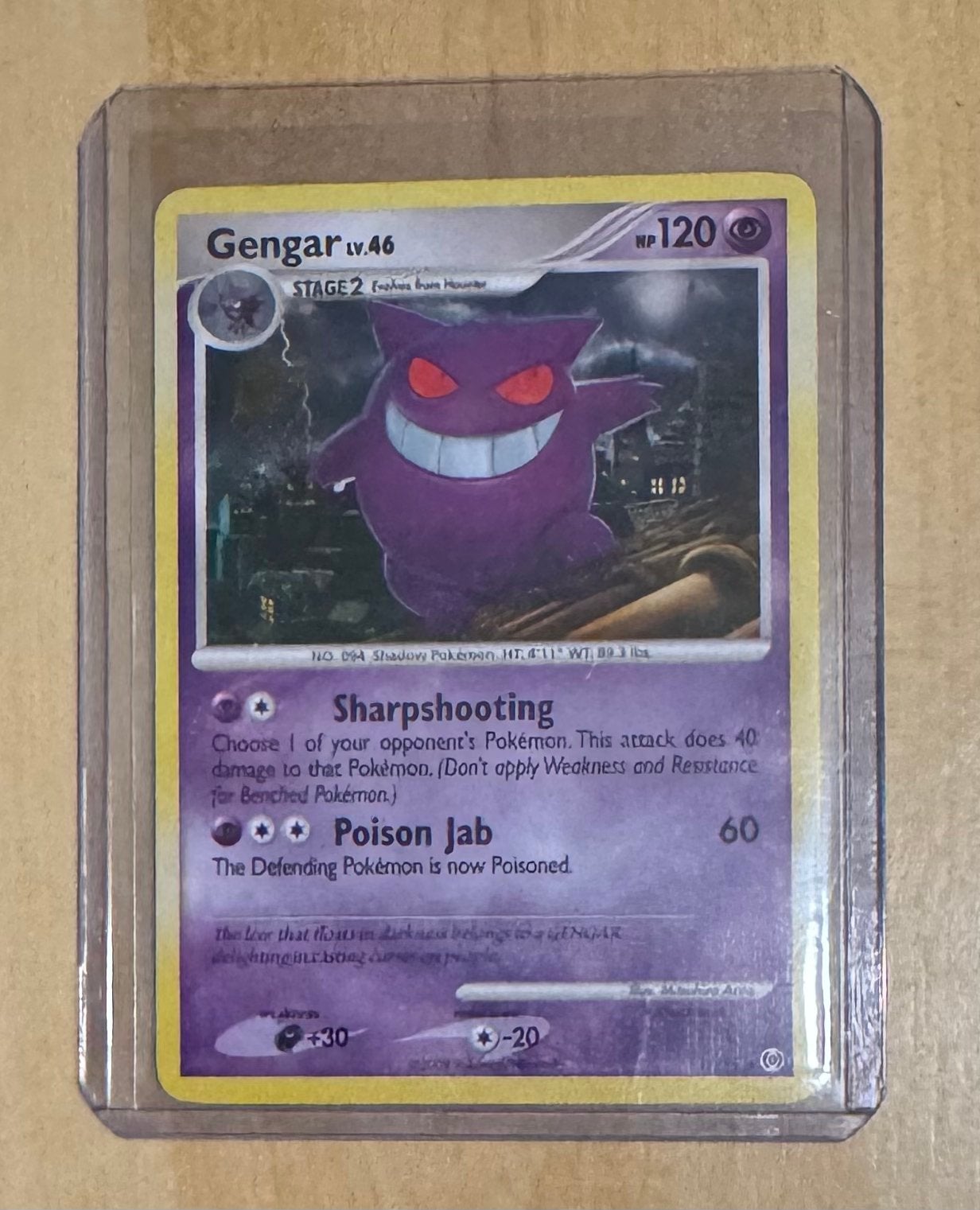 Pokemon Kaart Gengar 17/99 Arceus., Ophalen of Verzenden, Zo goed als nieuw, Losse kaart, Foil