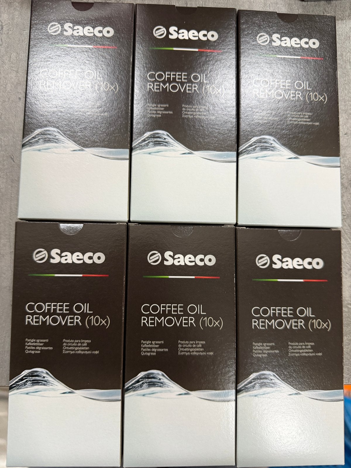 6x Saeco Coffee Oil Remover (10x) - Reinigingstabletten, Nl, Nieuw, Ophalen of Verzenden, Info