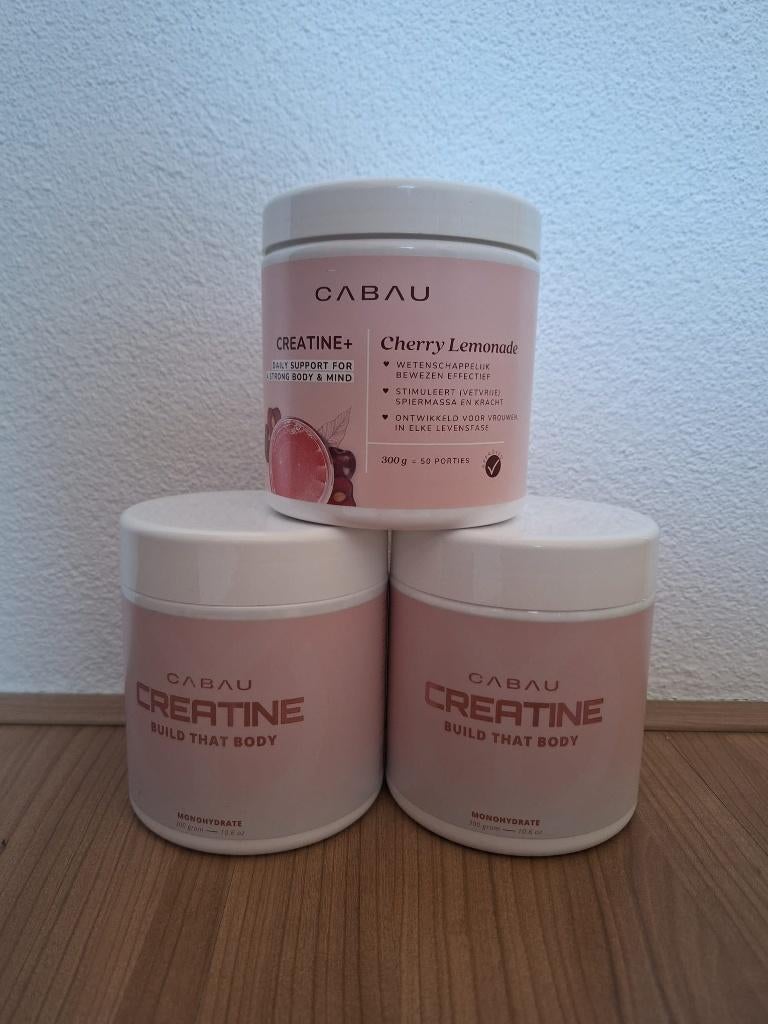 3 potten cabau creatine, Sport en Fitness, Gezondheidsproducten en Wellness, Ophalen of Verzenden, Nieuw, Poeder of Drank