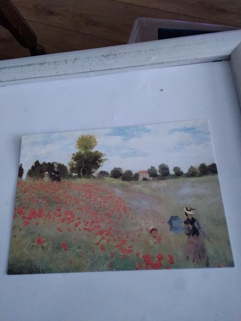 CLAUDE. MONET PAPAVERS! / zomerlandschap vol rode klaprozen, Ophalen of Verzenden, 1920 tot 1940