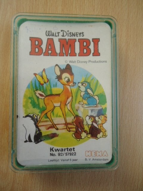 Walt Disney Bambi kwartet, Verzamelen, Ophalen of Verzenden, Bambi of Dumbo, Gebruikt, Overige typen
