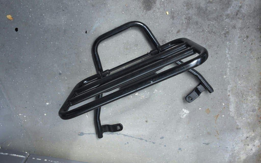Zwart bagagerek voor scooter of brommer, Ophalen of Verzenden, Gebruikt, Overige typen, Overige merken