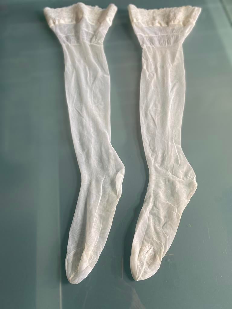 Sexy witte losse kousen, Ophalen of Verzenden, Nieuw, Wit, Panty