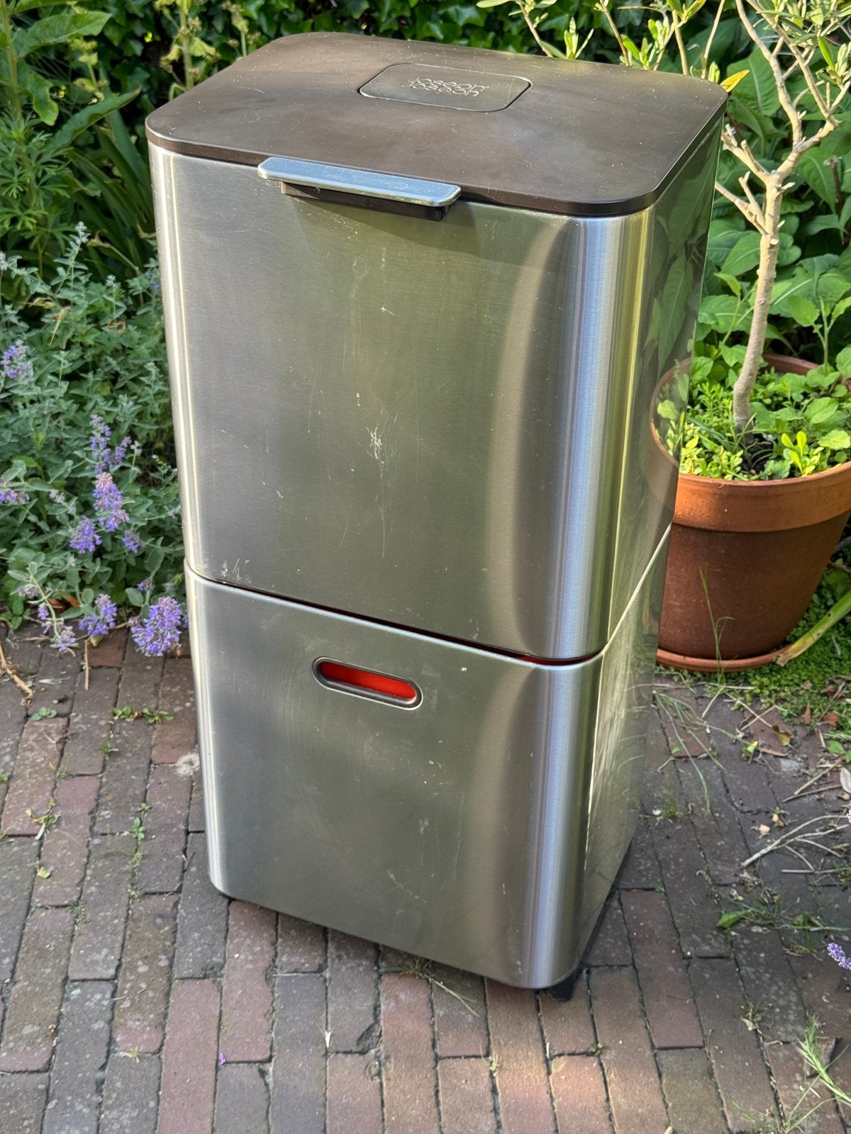 Joseph Joseph 60L Totem RVS intelligent waste prullenbak, Huis en Inrichting, Woonaccessoires | Prullenbakken, 40 liter of meer