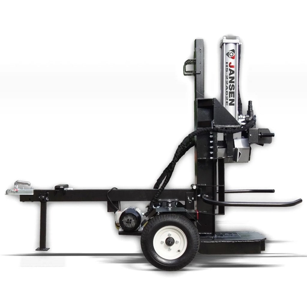 Jansen houtklover HS-22A62E – 22 ton, 62 cm, 400V, Tuin en Terras, Staand, Jansen, Nieuw, Ostersand 21, 49824 Emlichheim, Duitsland