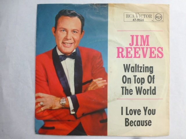 Jim Reeves. Waltzing on top of the world./I love you because, Cd's en Dvd's, Vinyl Singles, Ophalen of Verzenden, Gebruikt, 7 inch