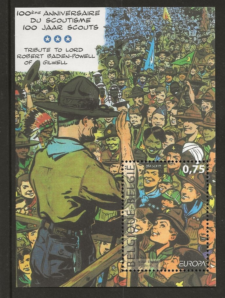 Belgie, velletje scouting no Mi 120, postfris, Ophalen of Verzenden, Postfris