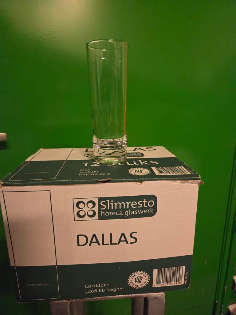 Dallas glazen 22 cl - 3 dozijn (36 stuks), Glas of Glazen, Nieuw, Ophalen of Verzenden, Glas
