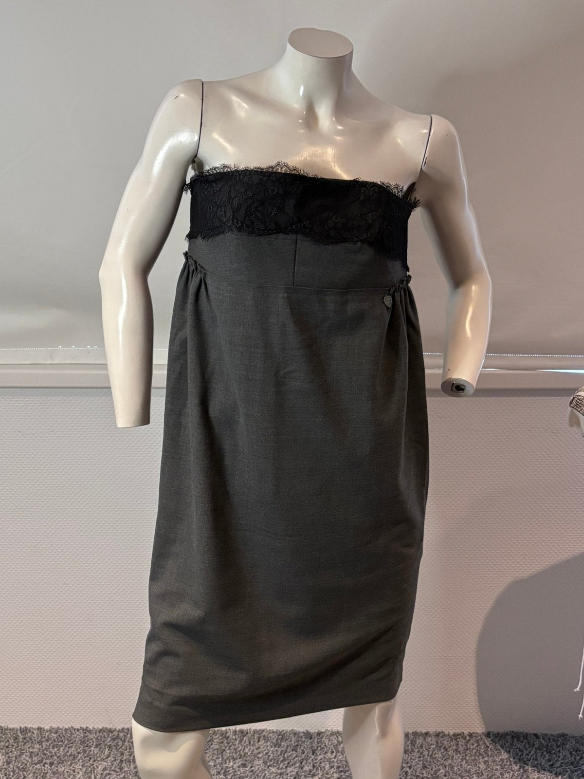 Twinset strapless jurkje met kant maat L, ., Maat 42/44 (L), Ophalen of Verzenden, Zo goed als nieuw