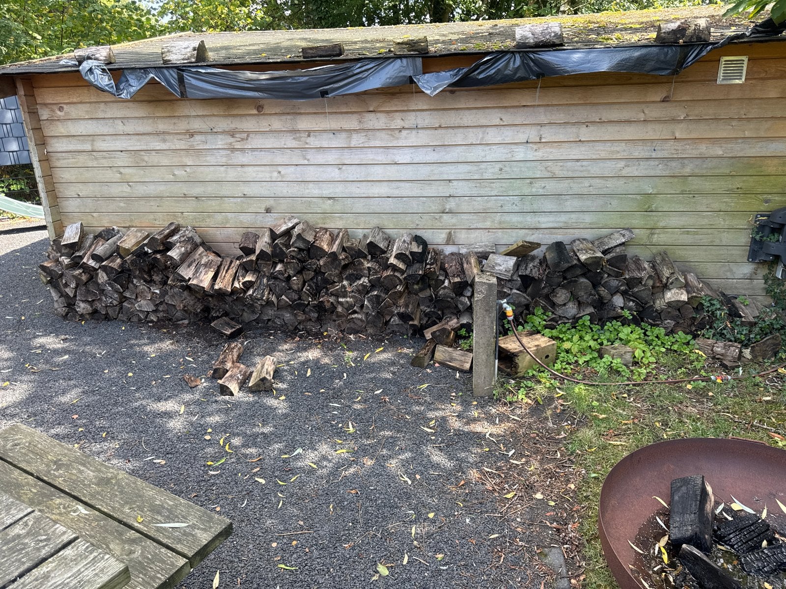 Gedroogd brandhout - diverse houtsoorten, Tuin en Terras, Haardhout, 6 m³ of meer, Ophalen, Overige houtsoorten, Blokken