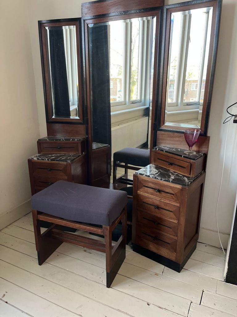 Art Deco slaapkamer origineel jaren 30, Antiek en Kunst, Ophalen