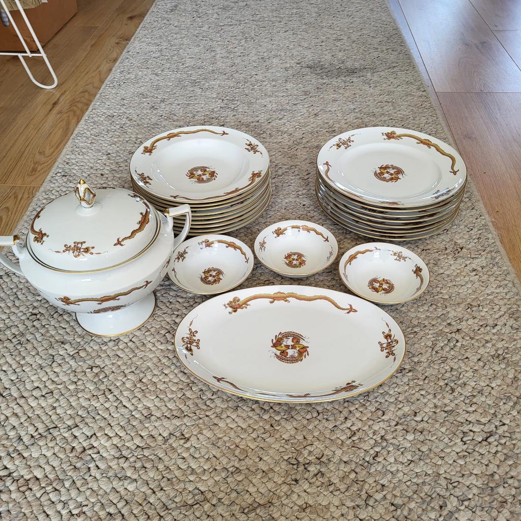 Konigl.pr. Tettau Royal Dragon Servies - 30-delig, Ophalen of Verzenden