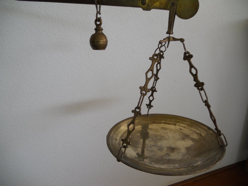 oude balans weegschaal koper, Antiek en Kunst, Antiek | Gereedschap en Instrumenten, Ophalen
