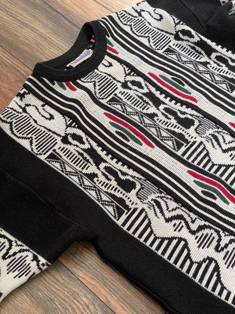 Vintage trui, Zwart, Maat 56/58 (XL), Ophalen of Verzenden, Enzio Emilio