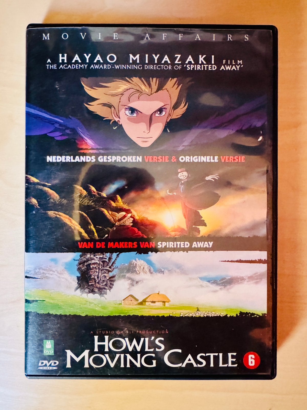 Howl’s Moving Castle – DVD – Nederlands & Originele Versie, Gebruikt, Animatie, Ophalen of Verzenden, Alle leeftijden