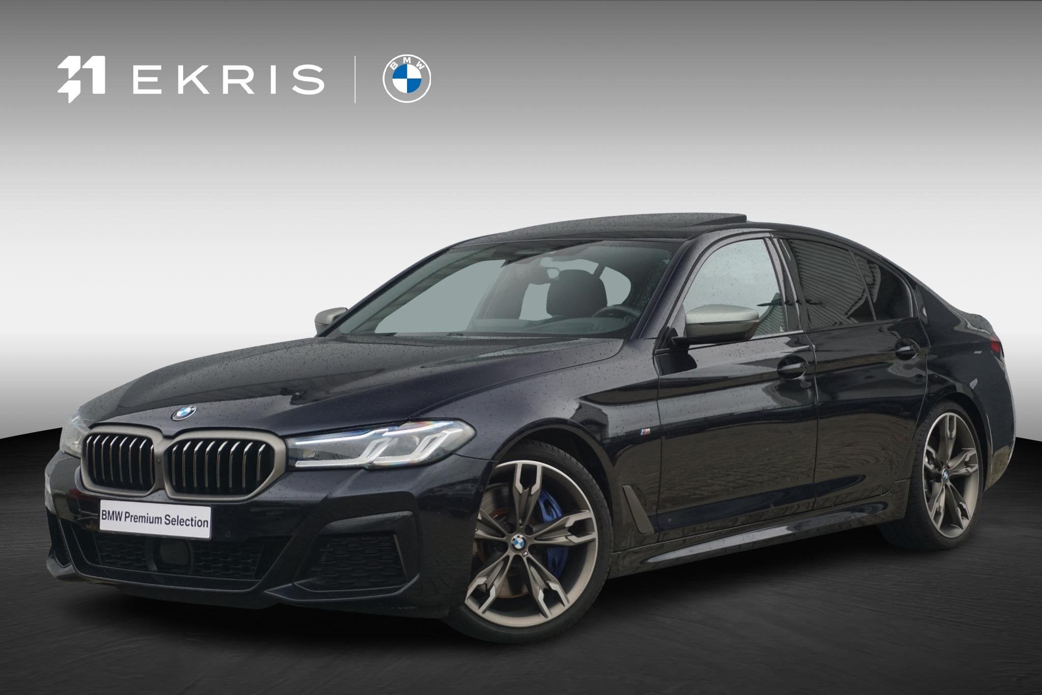 BMW 5 Serie Sedan M550i xDrive Schuif-/kanteldak / Laserligh, Stof, Gebruikt, 4395 cc, Skiluik