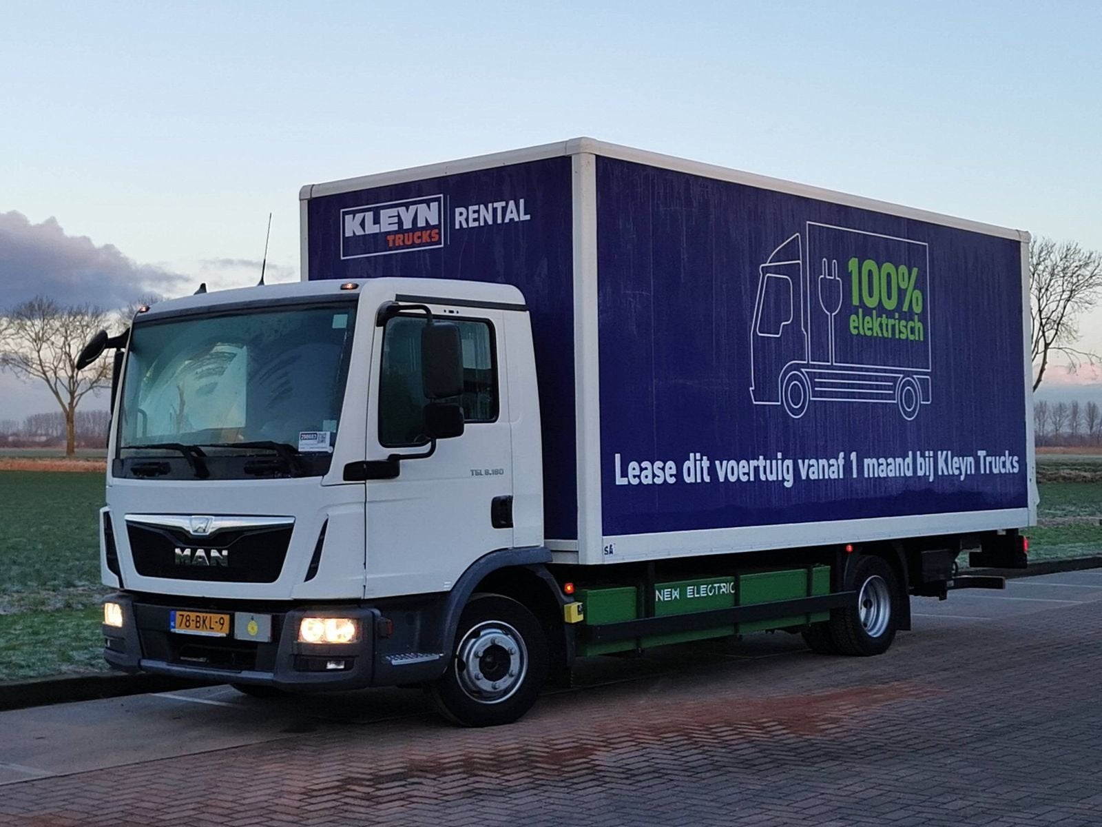 M.A.N. E FULL ELECTRIC 172kwh 150km range, Auto's, Euro 6, MAN, Handgeschakeld, 2 stoelen