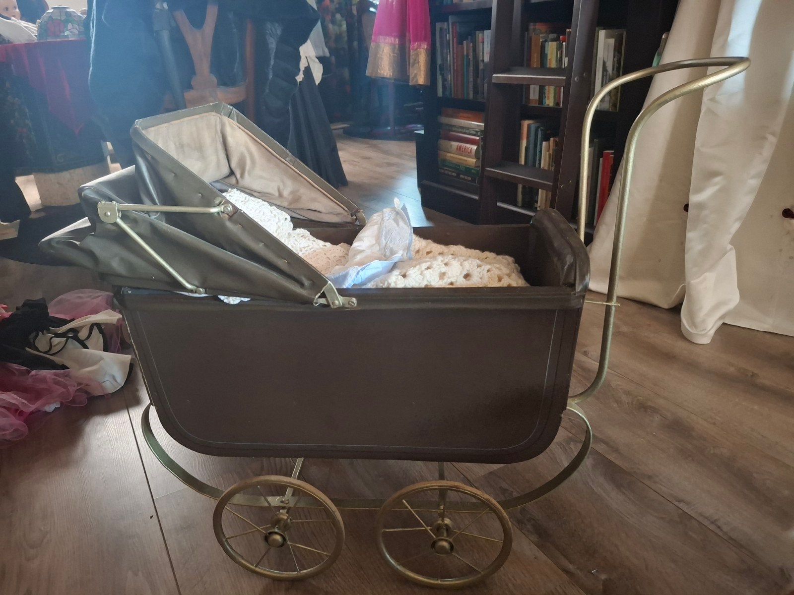 Vintage Poppenwagen ., Ophalen of Verzenden, Gebruikt, Overige typen