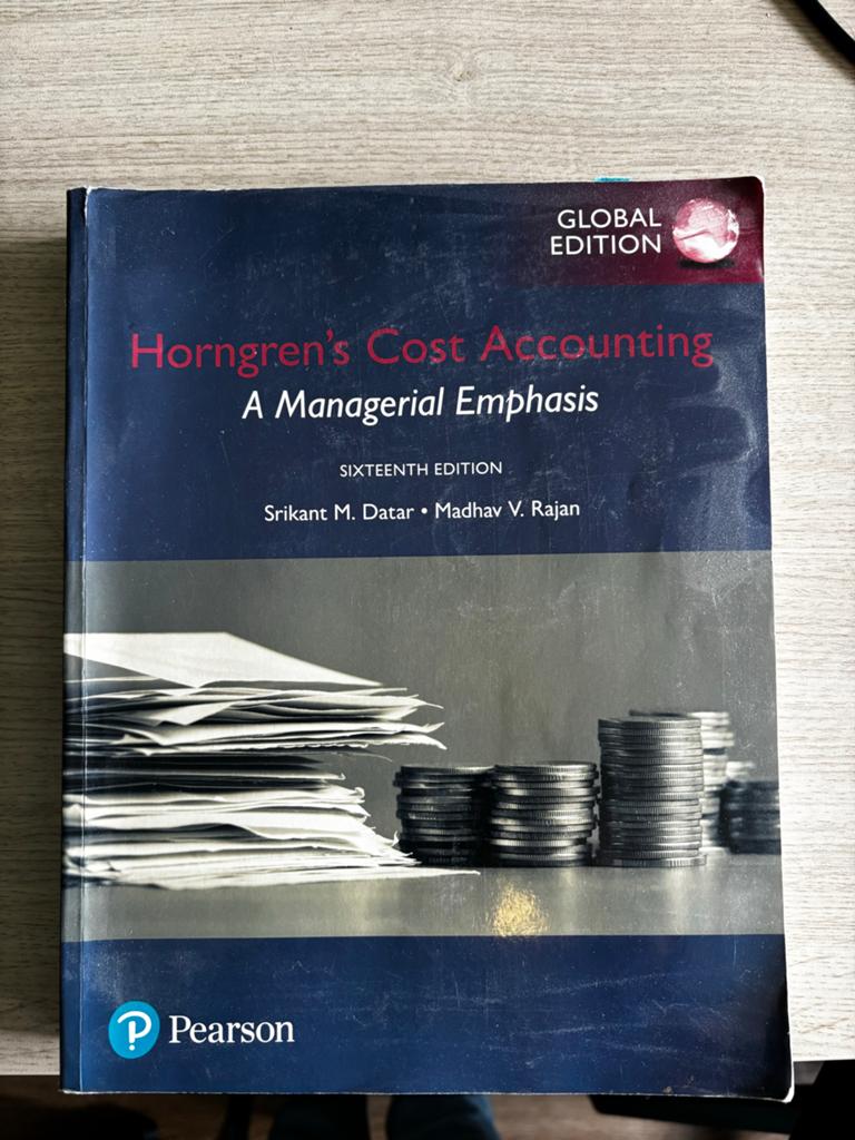 Horngren's Cost Accounting - Zestienede editie, Ophalen of Verzenden, Gamma, Zo goed als nieuw, HBO