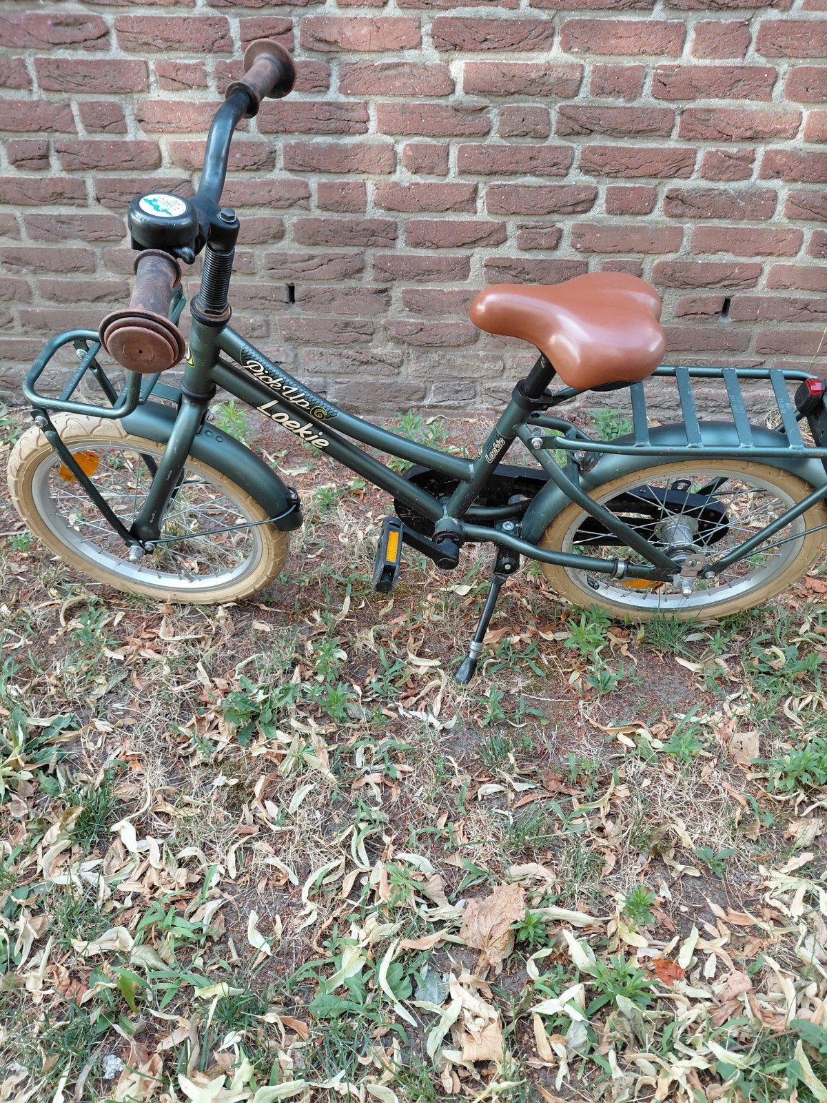 Loekie Pick-Up Kinderfiets 16 inch met gebruikerssporen, Ophalen, Terugtraprem, Loekie pickup, 16 tot 20 inch