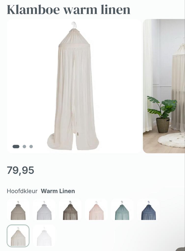 Baby's Only Klamboe Warm Linen - Zo goed als nieuw, Ophalen of Verzenden, Zo goed als nieuw