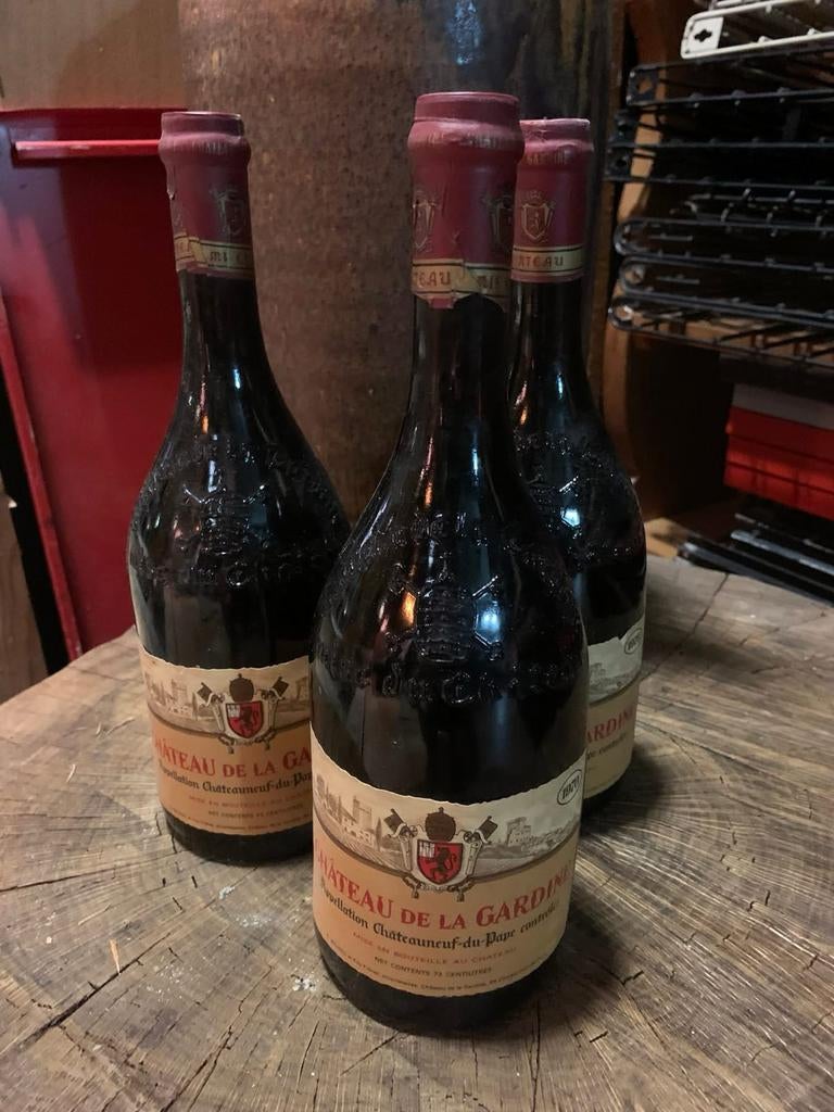 Chateauneuf du Pape 1970 - Chateau de la Gardine, Gebruikt, Frankrijk, Ophalen of Verzenden, Rode wijn