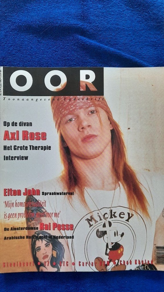 OOR 12-1992 Axl Rose G 'NR Elton John XTC Westbroek ZZ Top, Ophalen of Verzenden, Zo goed als nieuw, Muziek, Film of Tv