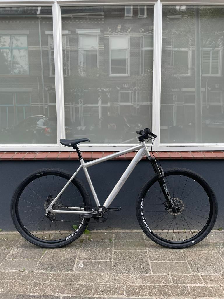 Custom Singlespeed MTB, Vering, Zo goed als nieuw, 53 tot 57 cm, Ophalen