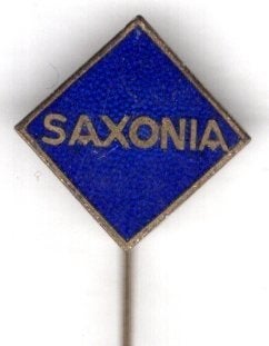 SAXONIA email op koper landbouwmachines speldje ( E_095), Verzenden, Zo goed als nieuw, Transport, Speldje of Pin