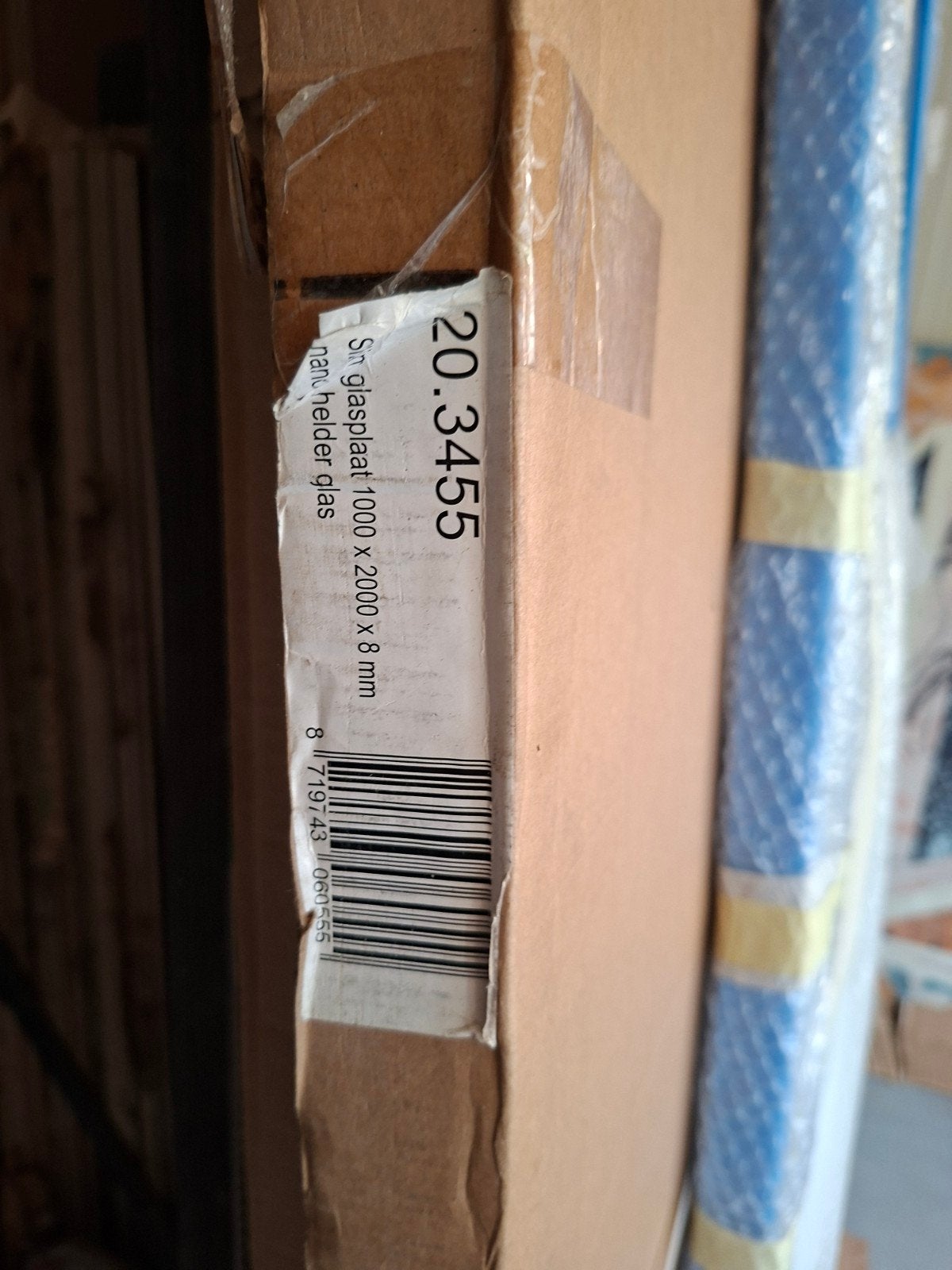 Wiesbaden Glaswand 20.3455 - Helder Glas 1000x2000x8mm, Ophalen, 80 tot 120 cm, Nieuw, 160 cm of meer