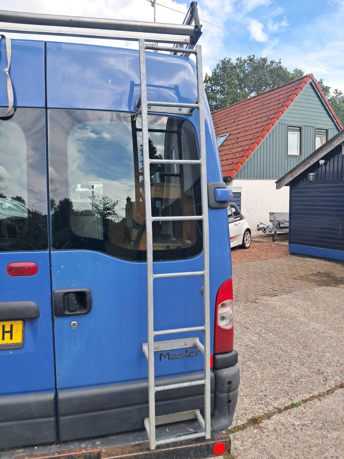Trap trapje ladder gegalvaniseerd achterdeur bus, Ophalen, Gebruikt