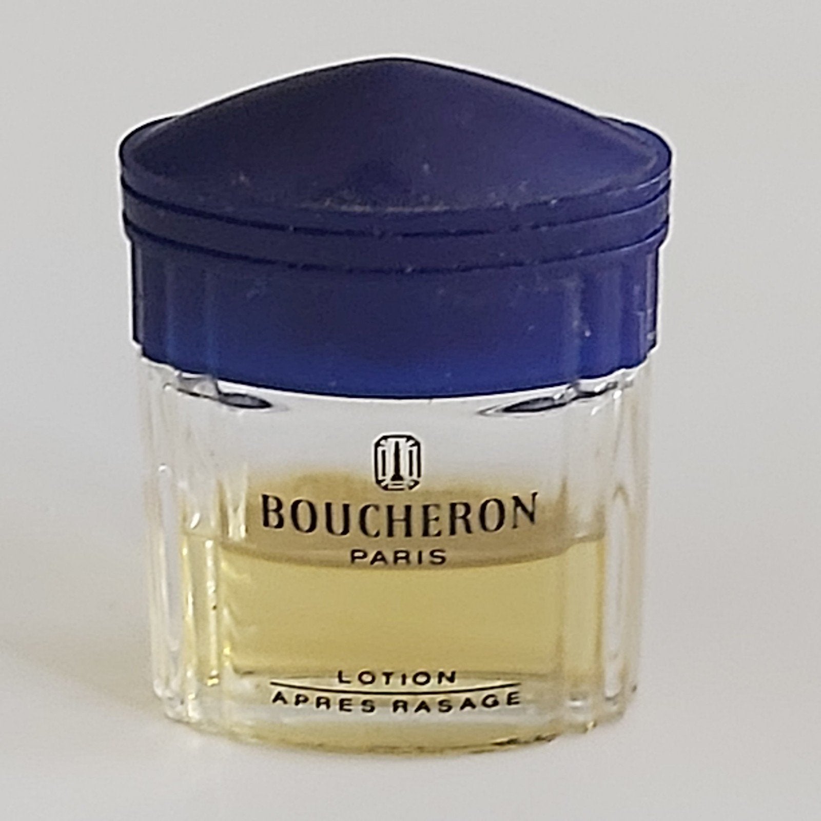 Halfvolle Lotion après rassage Boucheron, Ophalen of Verzenden, Zo goed als nieuw, Miniatuur, Gevuld