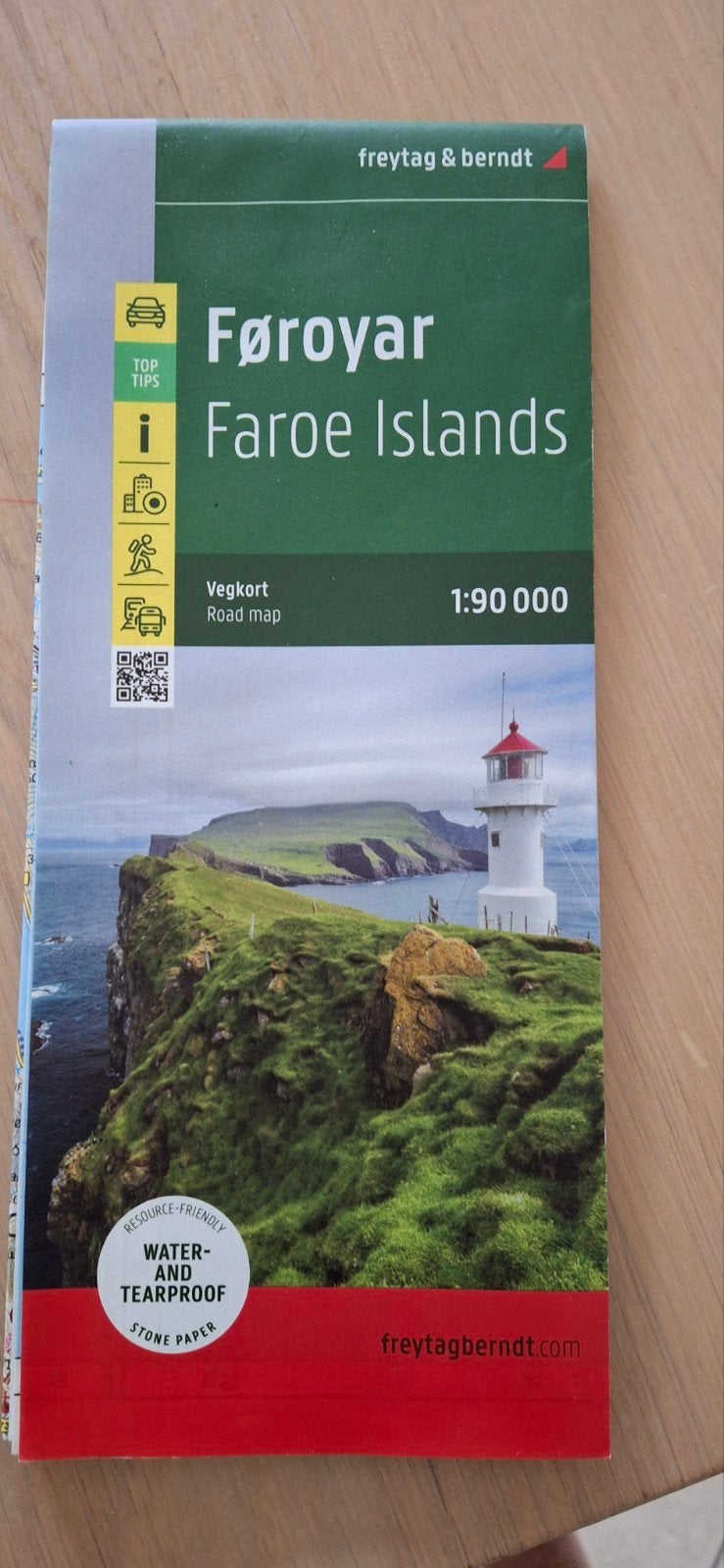 Færøyar Faroe Islands wegenkaart - Freytag & Berndt, Ophalen, 2000 tot heden, Europa Overig, Freytag & Berndt