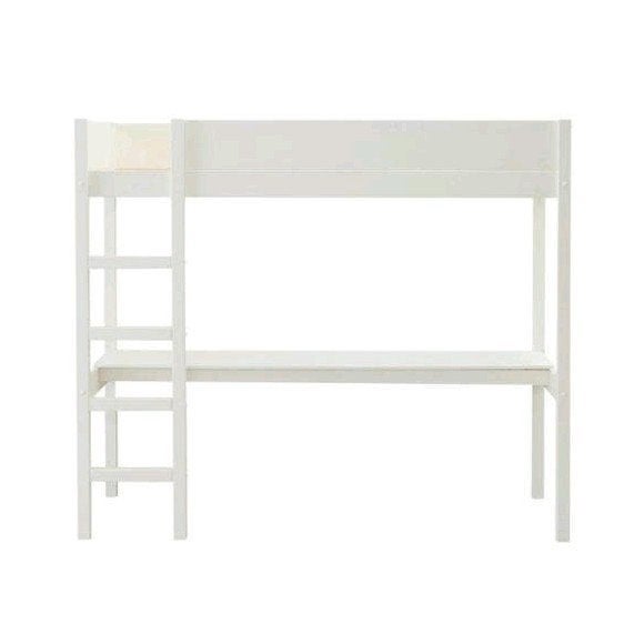 Hoogslaper met bureau - Nous Kids Whekamp model Charlie, 85 tot 100 cm, Gebruikt, Lattenbodem, Ophalen of Verzenden