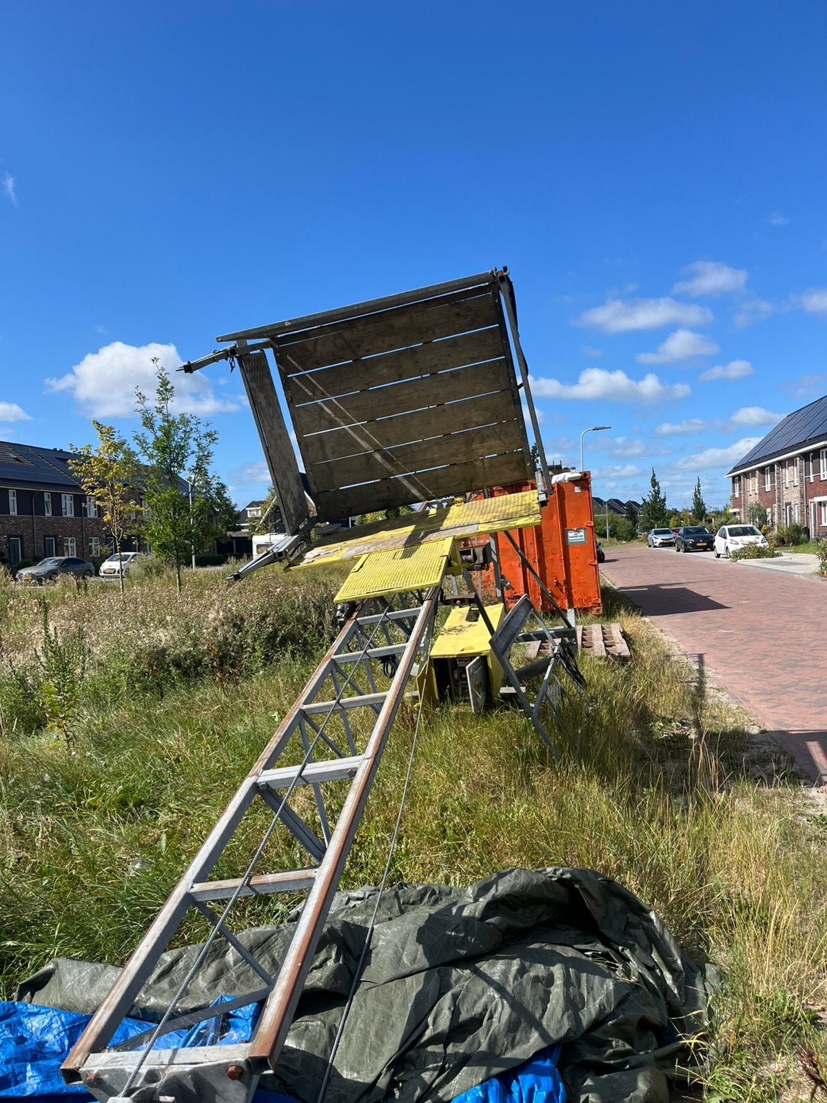 Bouwlift op krachtstroom, Ophalen of Verzenden, Gebruikt