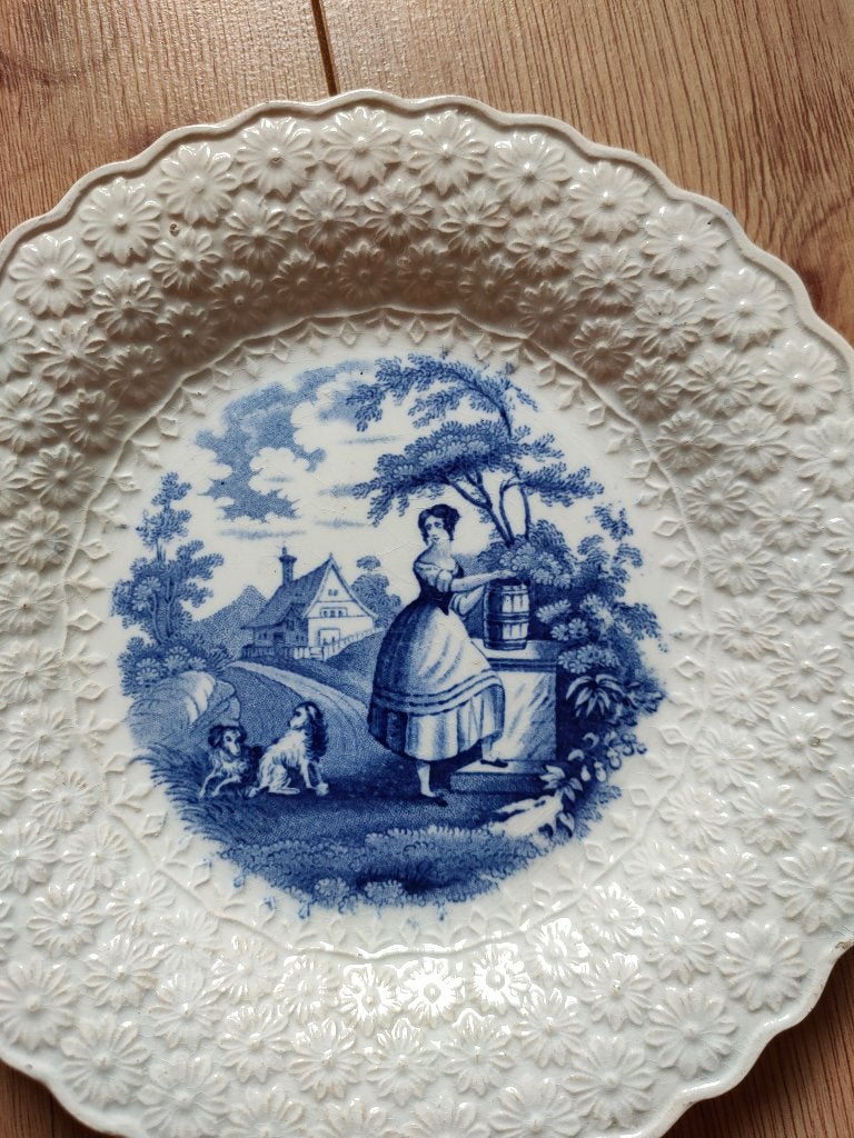 Antiek Engels bord Dixon Phillips & Co (Garrison ca. 1840), Ophalen of Verzenden