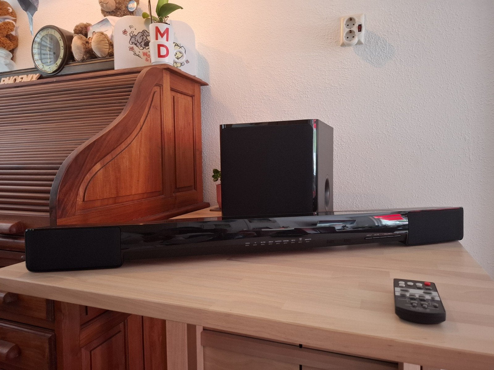 Yamaha YAS-203 Soundbar met draadloze subwoofer, Ophalen, Bluetooth, Zo goed als nieuw