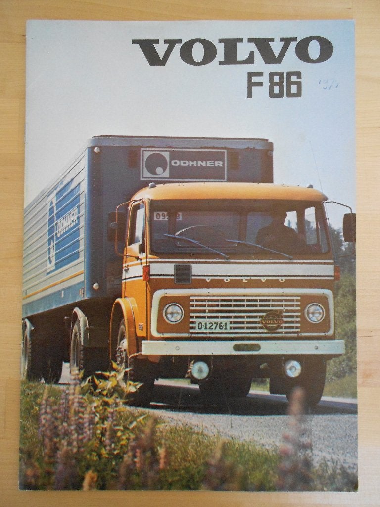Volvo F86 Brochure 1971 ( Géén F88 / F89 ), Volvo, Zo goed als nieuw, Volvo, Ophalen of Verzenden