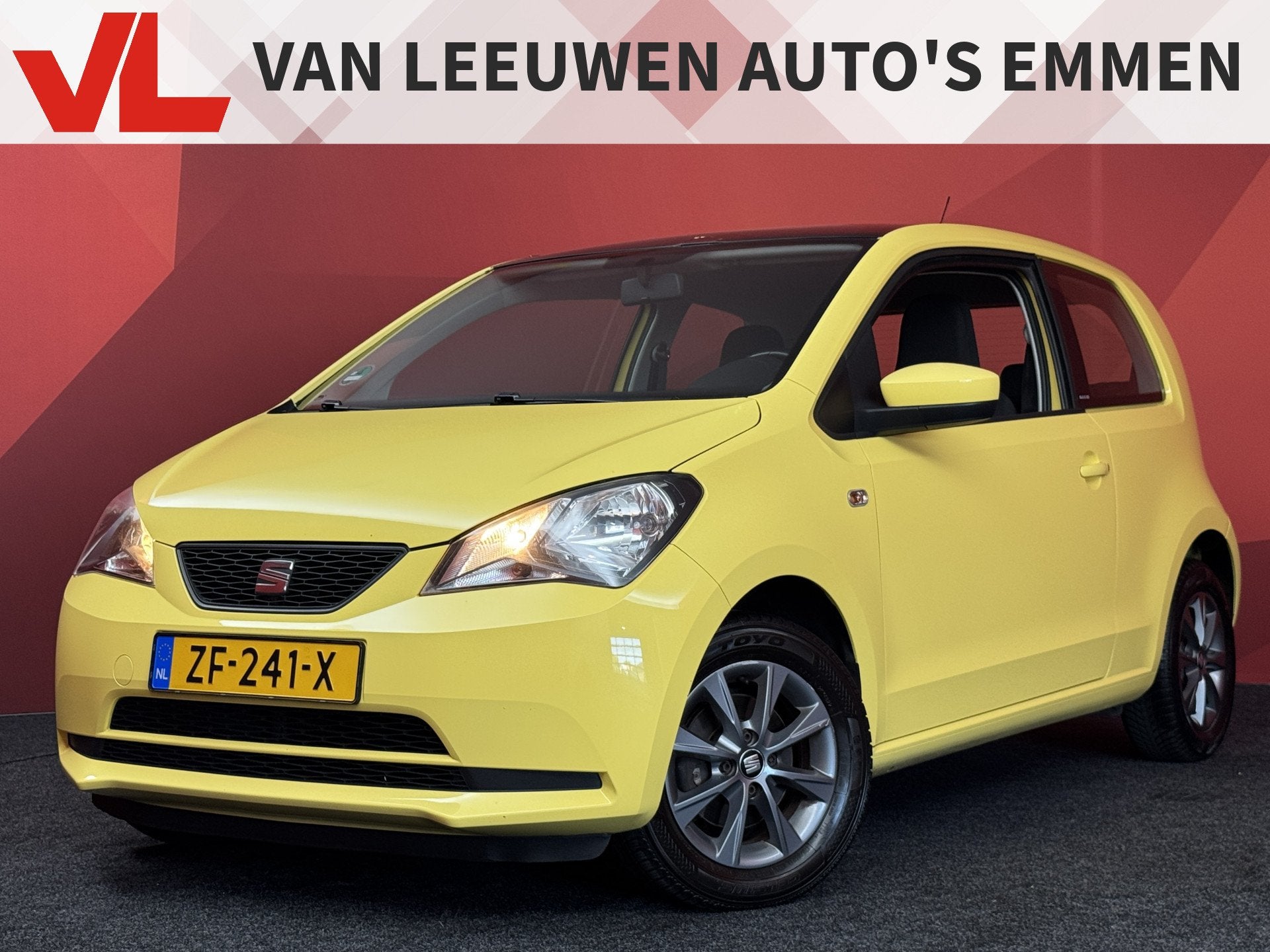SEAT Mii 1.0 Style Chic | Lichtmetaal | Airco | (bj 2014), Auto's, Voorwielaandrijving, Stof, Gebruikt, Met garantie (alle)