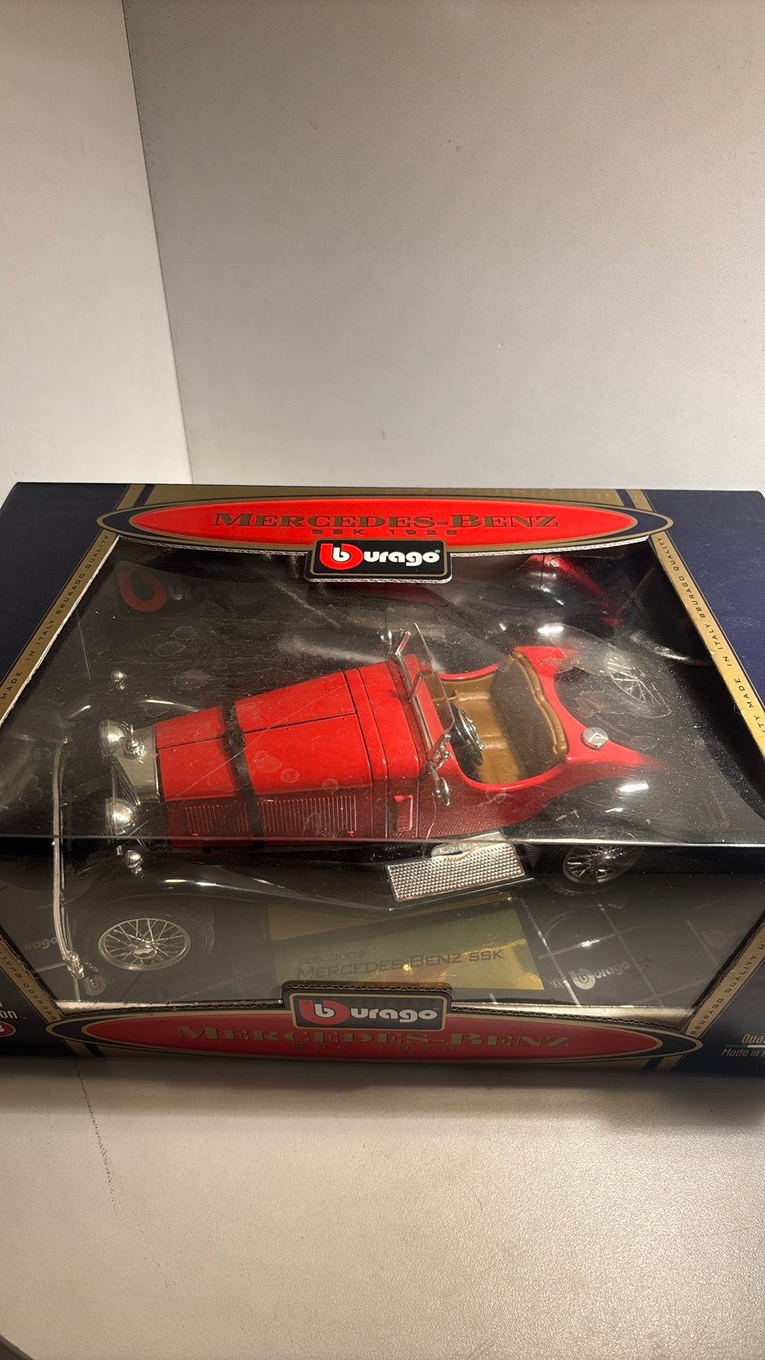 Mercedes benz ssk 1928 Bburago 1.18, Hobby en Vrije tijd, Ophalen of Verzenden, Bburago, A, A