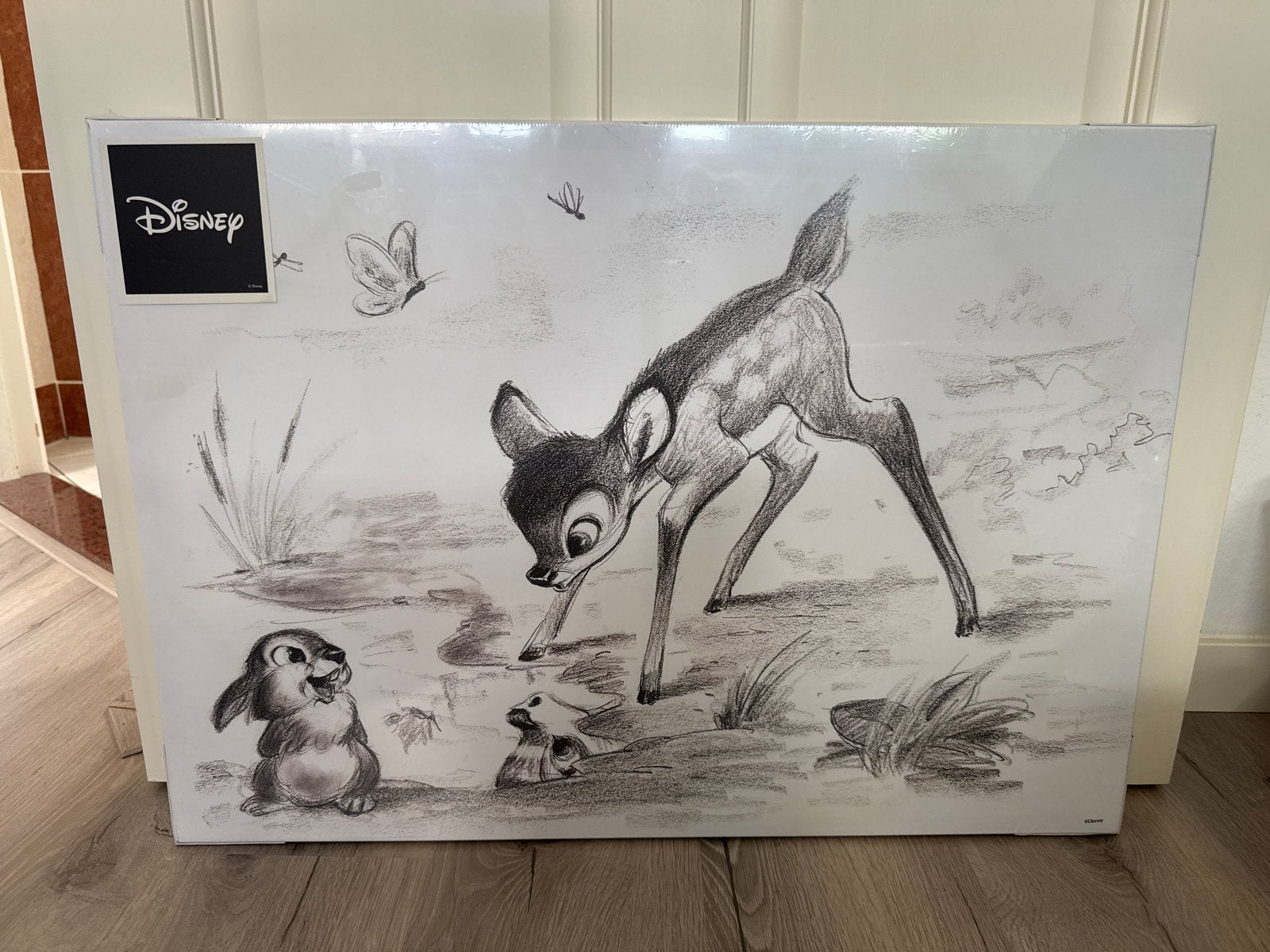 Disney Bambi en Thumper Canvas Schilderij 70x50 cm NIEUW, Ophalen of Verzenden, Bambi of Dumbo, Nieuw, Plaatje of Poster