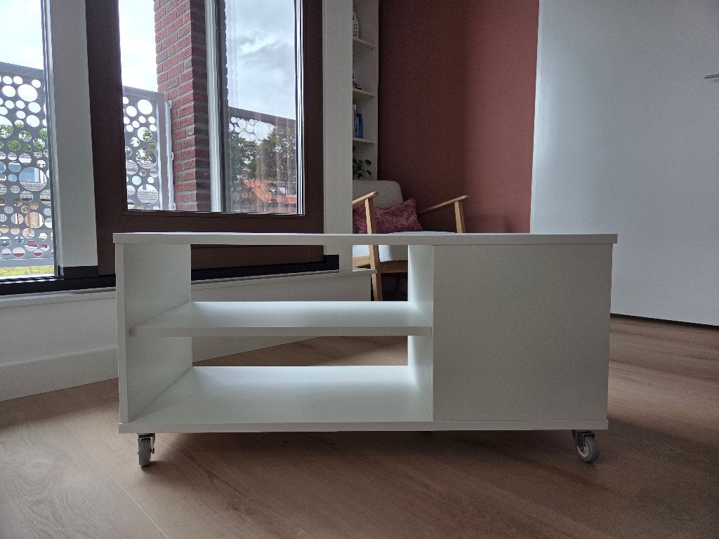 Tv meubel op wieltjes VIHALS Ikea, Huis en Inrichting, Ophalen, Gebruikt, 50 tot 100 cm, Minder dan 100 cm