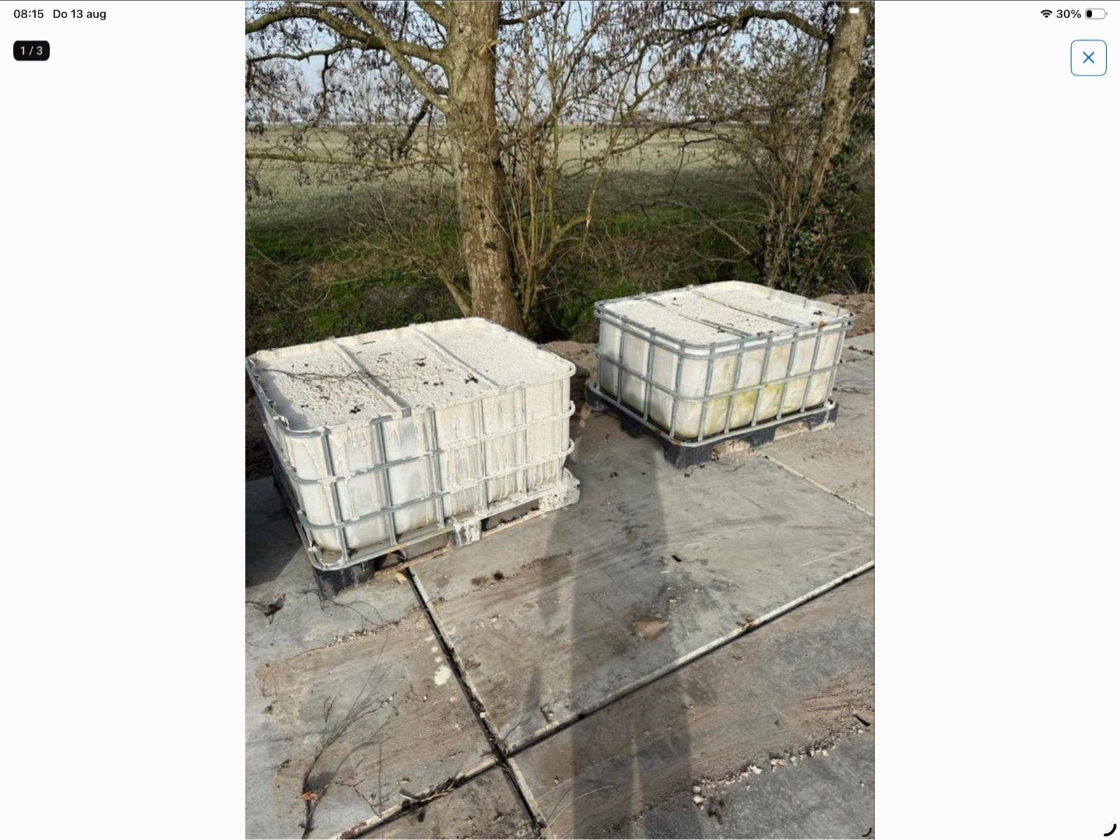 2 ballast blokken, Ophalen, Gebruikt