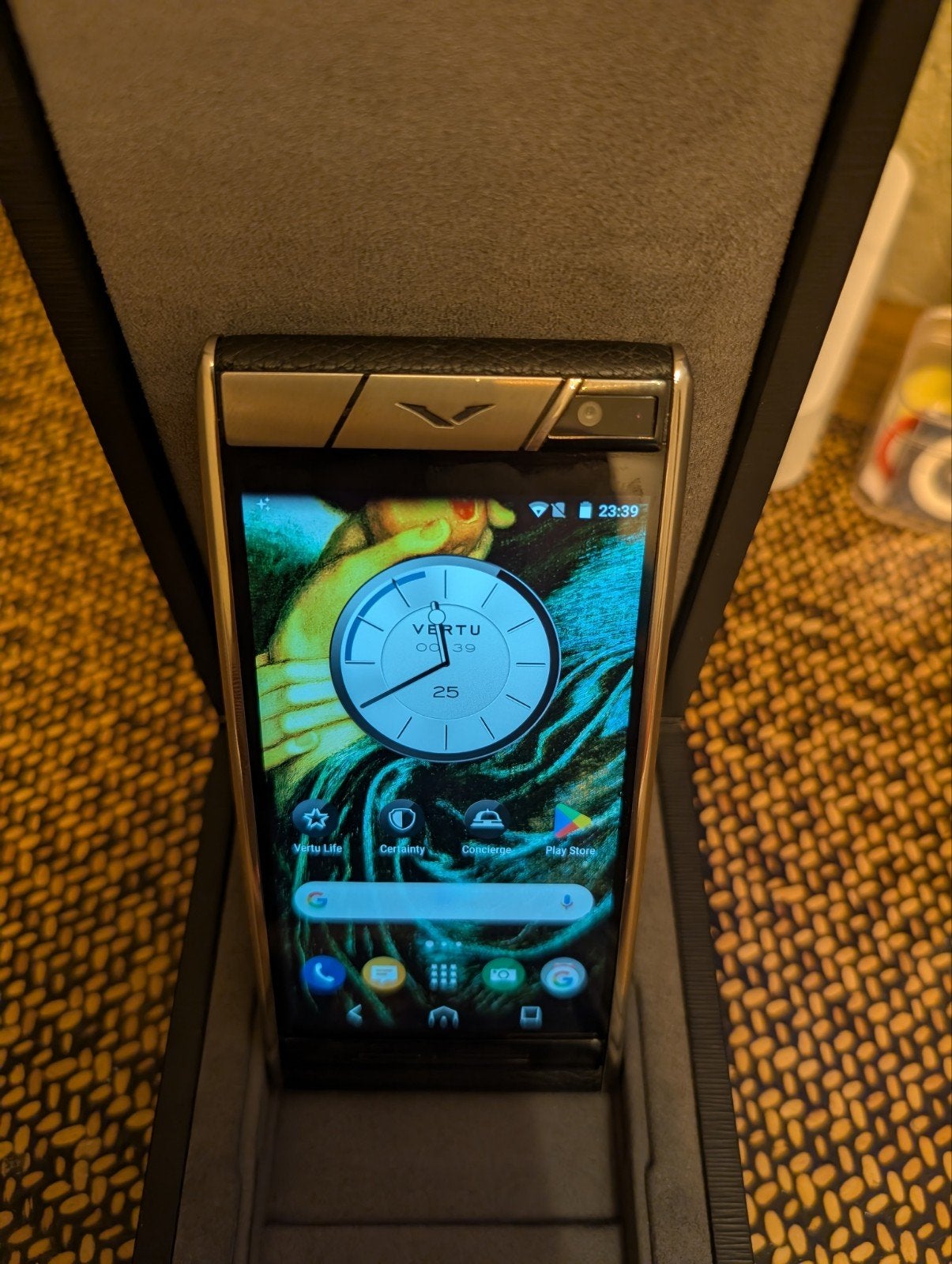 Vertu Aster - Onyx calf - "POLISI" - Mobile phone, Telecommunicatie, Mobiele telefoons | Overige merken, Overige modellen, Ophalen of Verzenden