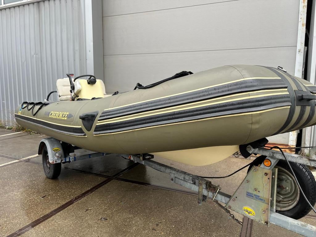 Zodiac  Cherokee 480  defect ! evt met Riba trailer 475,-, Watersport en Boten, Rubberboten, Gebruikt, Zodiac, Overige materialen