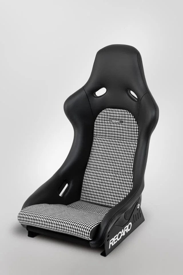Recaro Classic Pole position Leder pepita zwart kuipstoel, Ophalen of Verzenden