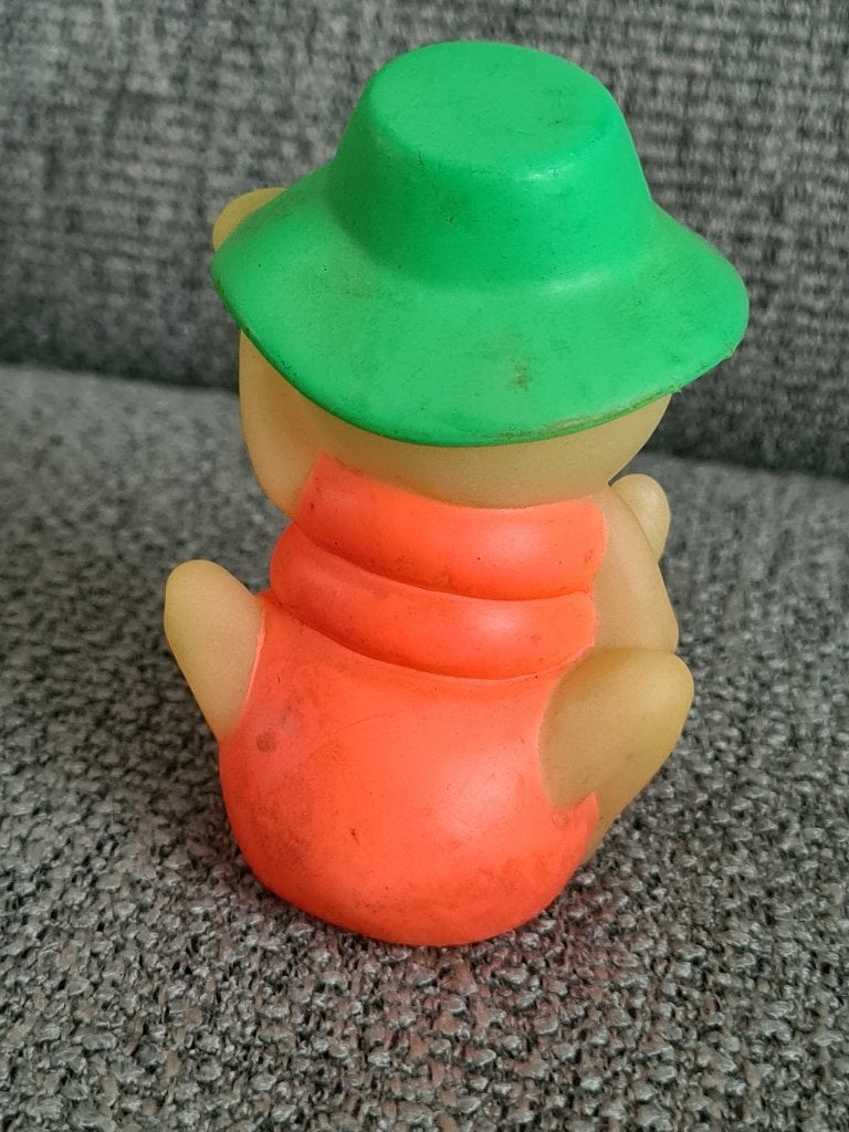 Glo friends worm glow in the dark vintage poppetje playskool, Gebruikt, Playskool hasbro., Ophalen of Verzenden, Nvt