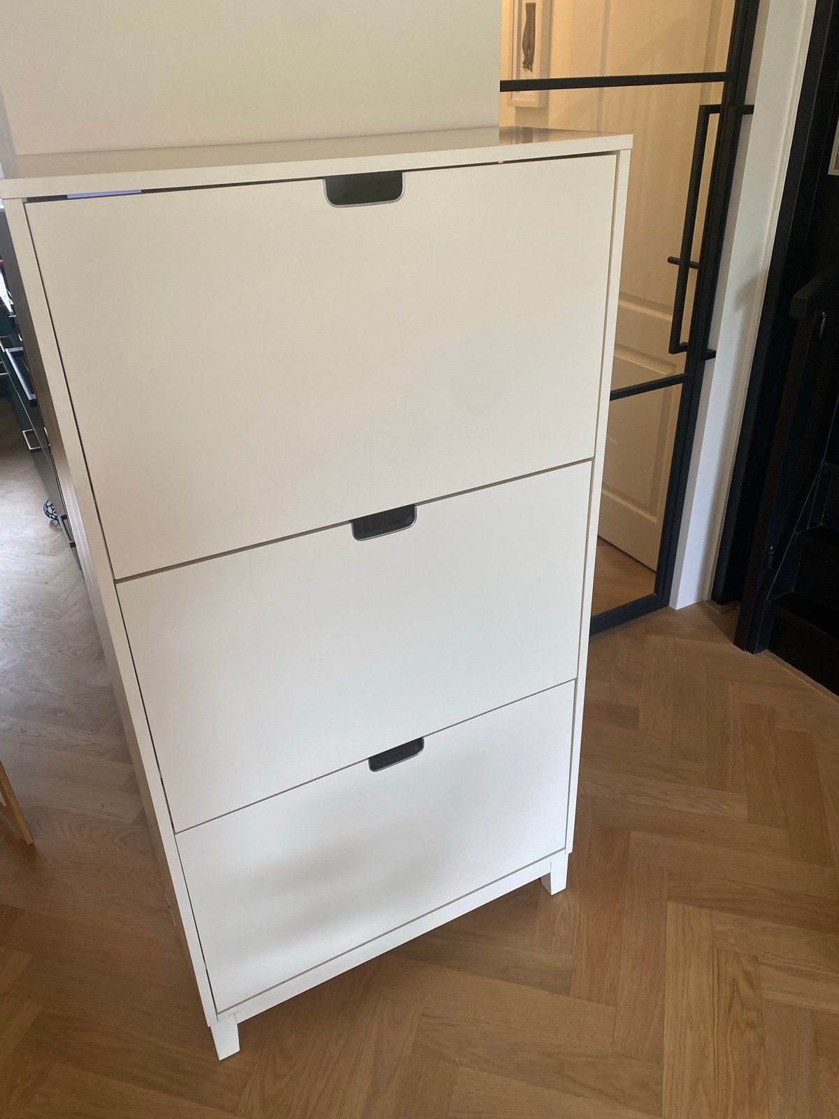 IKEA STÄLL Schoenenkast wit, 3 vakken, Huis en Inrichting, Kasten | Schoenenkasten, Ophalen, Zo goed als nieuw