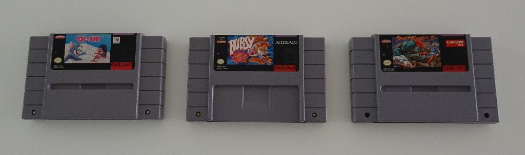 3 NTSC Super Nintendo Spellen, Ophalen, Vechten, 1 speler, Zo goed als nieuw